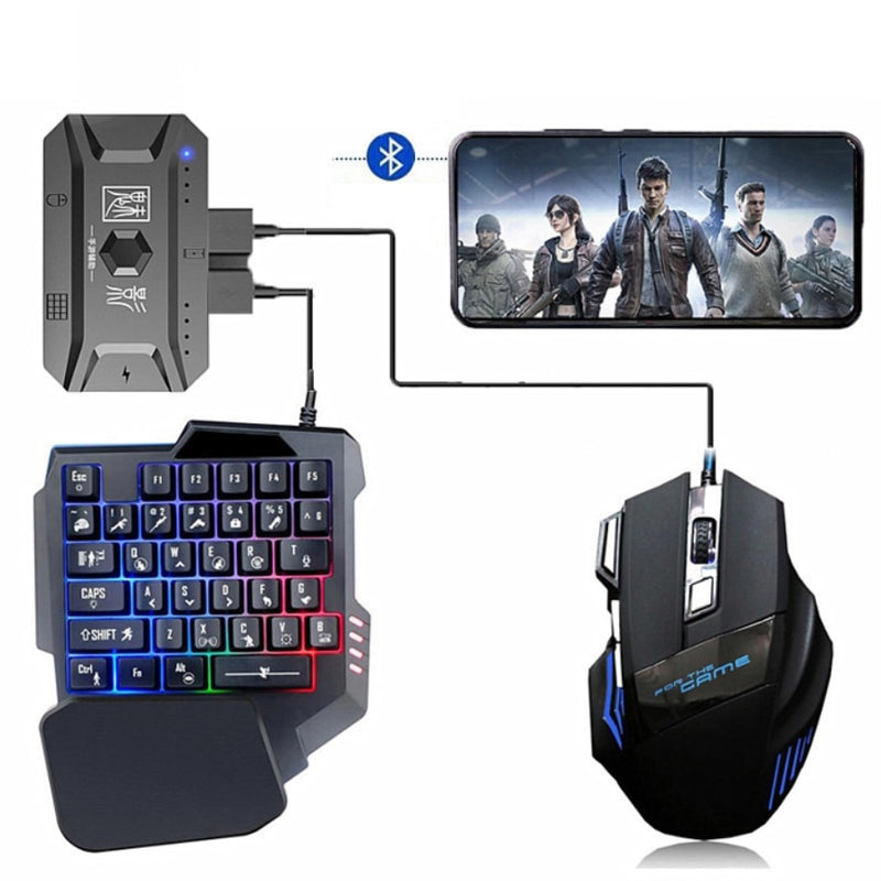 M1pro teclado e mouse controlador móvel gaming bluetooth 5.0 para android - Lumixbrasil